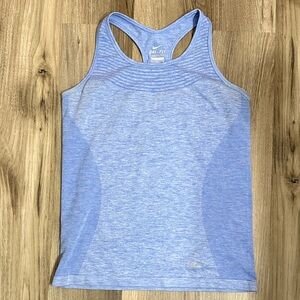 Nike Women's Light Heathered Blue Dri-FIT Tank Top size Medium